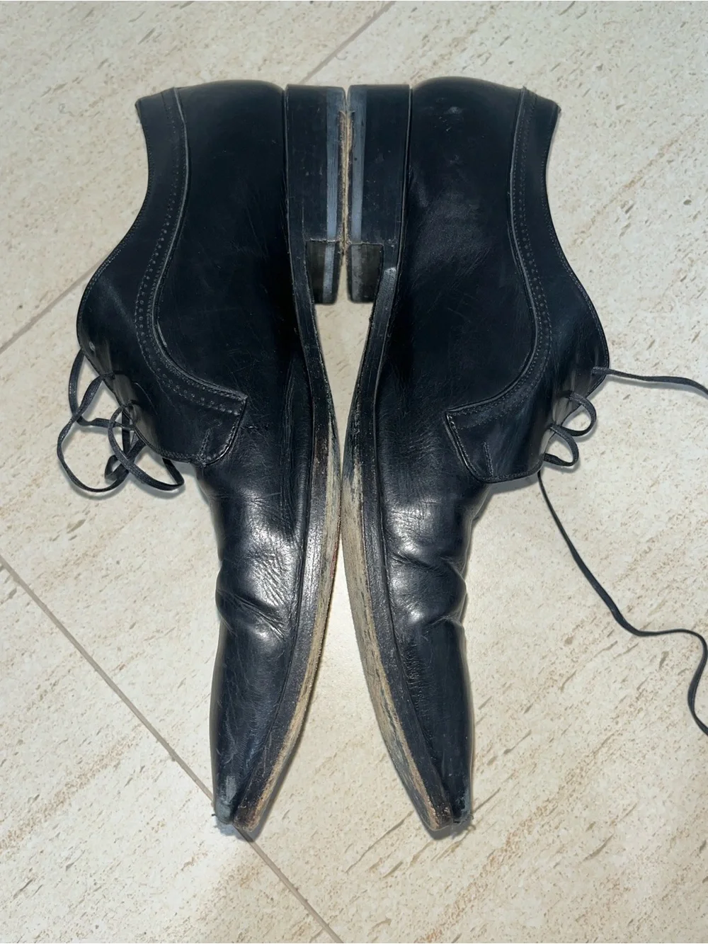 Dior Black Leather Men's Lace-Up Oxfords Men’s Size 13
